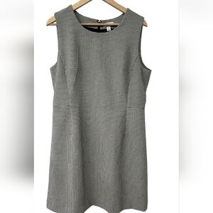 On 34th Sleeveless Houndstooth Mini Dress in Black and White